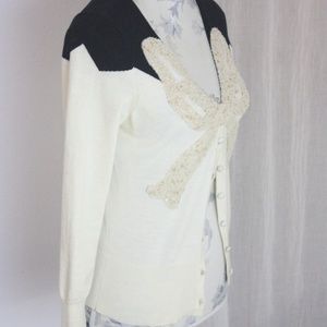 Anthropolgie Moth Bow Cardigan - S/P